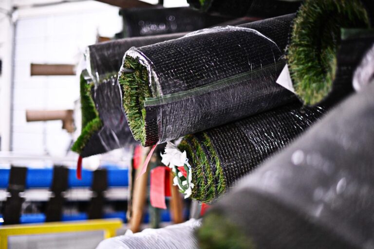 rols of artificial grass at AGM wearhouse
