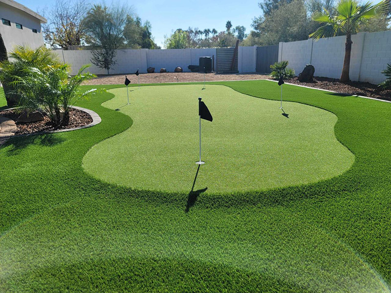 custom backyard golf course