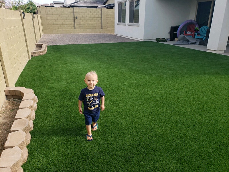 kid friendly synthetic grass